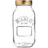 1 Litre Clear Glass Kilner Jars (12 pack)