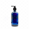 240ml Blue Glass Pump Dispenser Bottle