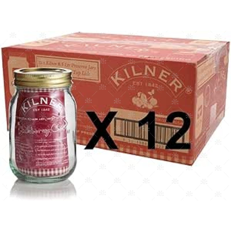 500Ml Clear Glass Kilner Jars (12 Pack)