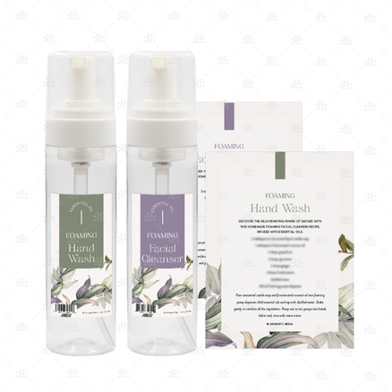 Foaming Facial & Hand Cleanser DIY Set Plastics/Containers