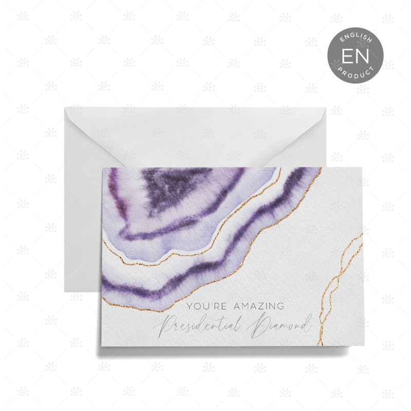 Gemstone Rank Recognition Card - Presidential Diamond Gift Cards