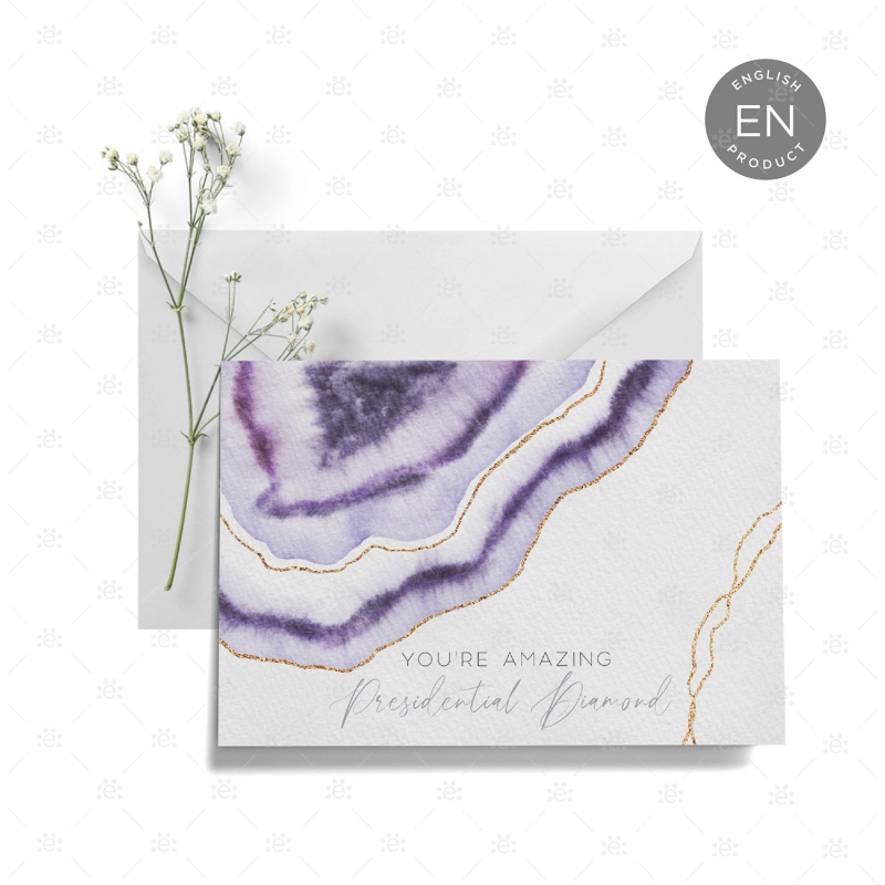 Gemstone Rank Recognition Card - Presidential Diamond Gift Cards