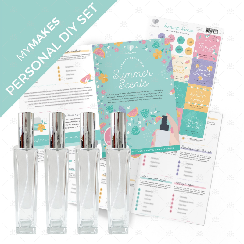 Mymakes:  Summer Scents Aromatic Room Sprays (Personal Diy Set) Kits