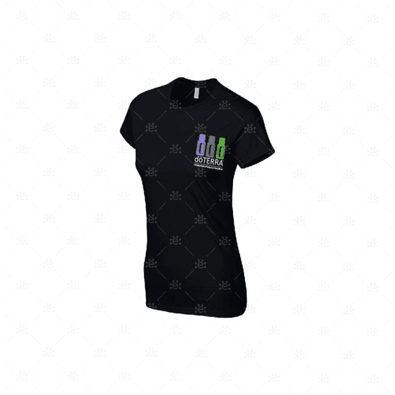 Ladies Doterra Branded T-Shirt - Design Style 4 (Black) Clothing