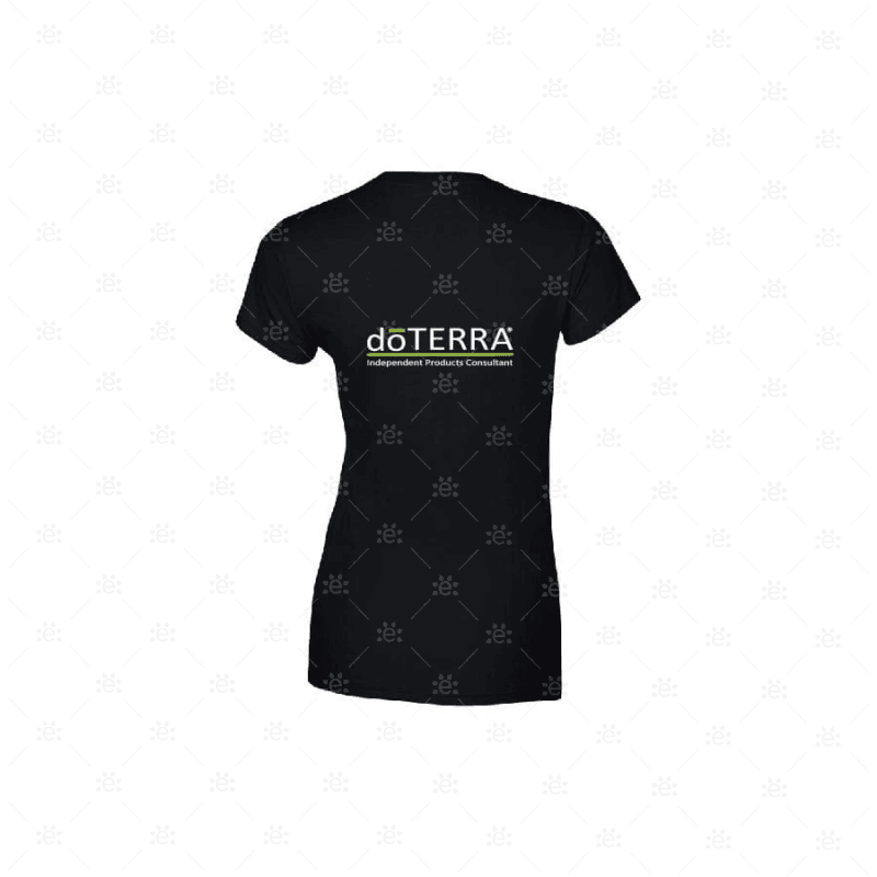 Ladies Doterra Branded T-Shirt - Design Style 4 (Black) Clothing