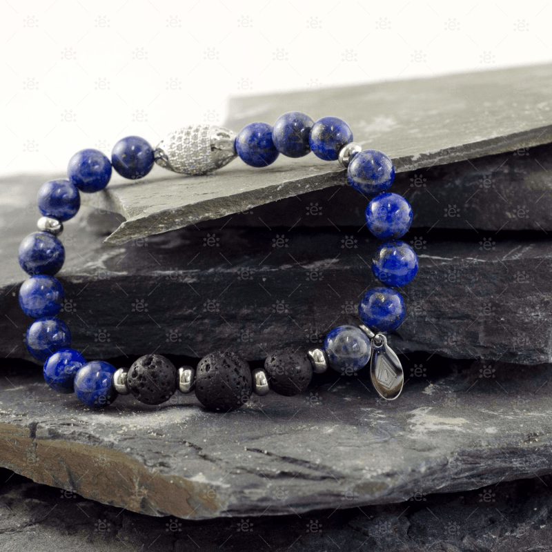 Louise : Blue Lapis Lazuli Gemstone Diffuser Bracelet
