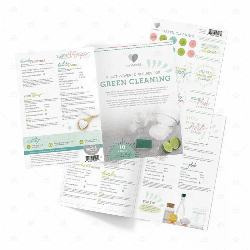 Mymakes:  Green Cleaning (Single Set) Labels